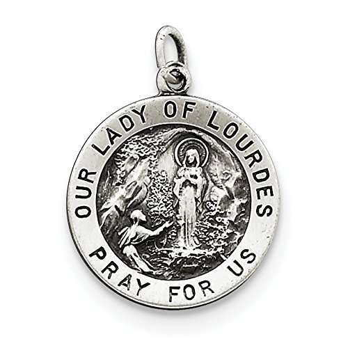 【中古】【未当て嵌める・未開封品】スターリングシルバーアンティークOur Lady of Lourdes Medal