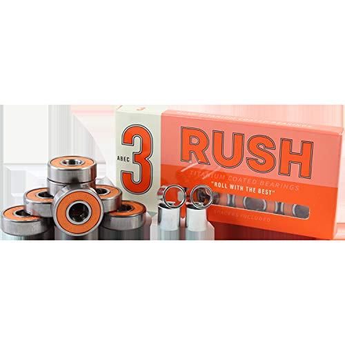 【中古】【未使用・未開封品】Rush Abec スケートボードベアリング 3