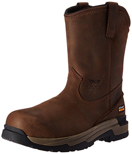 【中古】【未当て嵌める・未開封品】Ariat Work メンズ イントレピッド 6in H2O コンポジットトゥ 細工物ブーツ US 大きさ: 8 Wide 色つや: 赤銅色