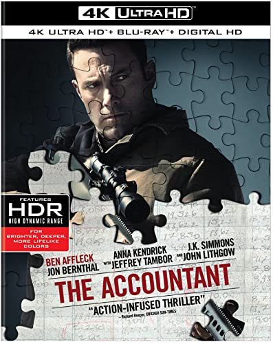 【中古】【未使用・未開封品】The Accountant (4K Ultra HD + Blu-ray + Digital HD)