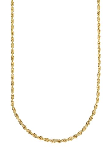【中古】【未使用・未開封品】MCS Jewelry 10K イエローゴールド ロープチェーン ネックレス 2.0mm (長さ:16~24インチ)
