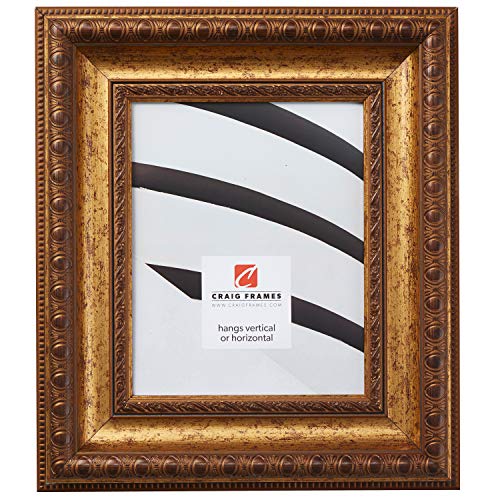 【中古】【未使用・未開封品】Craig Frames Arqadia Gothic エイジドゴールド写真フレーム 4 x 6インチ