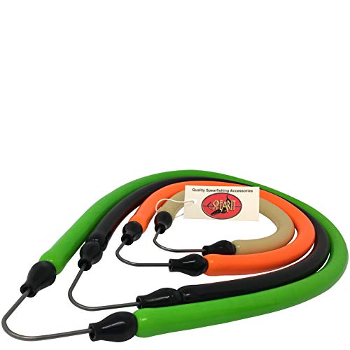 【中古】【未使用・未開封品】5?/ 8in (16?mm) Speargun Band withステンレススチールV Wishbone andブラックまたはオレンジPrimelineゴム(選択長と色) グリーン