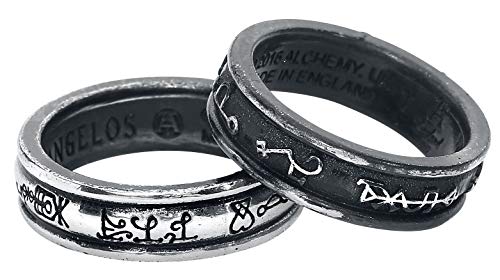 【中古】【未使用・未開封品】Alchemy Gothic, England Demon ブラック&エンジェルホワイトリング｜AJIMURA-SHOP