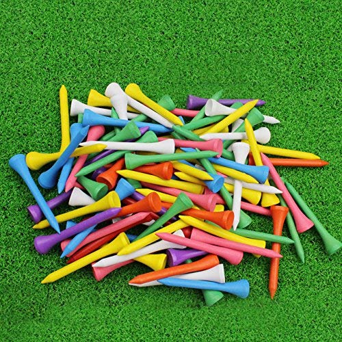 【中古】【未使用・未開封品】Crestgolf 木製ゴルフティー 2-1/8インチ 100本パック 2 1/8"｜AJIMURA-SHOP