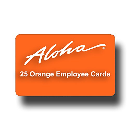 【中古】【未使用・未開封品】25?AlohaサーバーSwipe POSカード???フリー同じ日優先メール発送 オレンジ