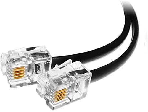 【中古】【未当て嵌める・未開封品】(2風呂敷き包み) 3.5フート 黒いこと 電話を掛ける有線テレビ RJ11 牡-牡 42in 電話を掛ける生産ライン吊りひも