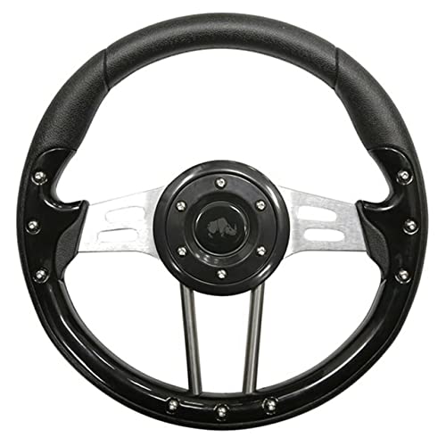 【中古】【未当て嵌める・未開封品】RHOX Aviator 4 ゴルフカートステアリングホイール (黒いこと)
