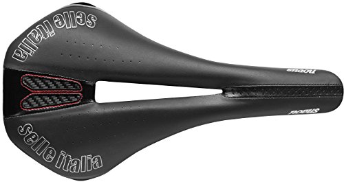 【中古】【未使用・未開封品】SELLA ITALIA(セライタリア) NOVUS Ti316 BLK L FLOW サドル
