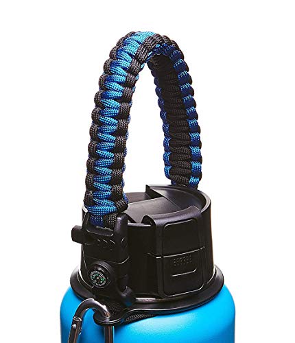 【中古】【未使用・未開封品】WaterFit パラコードハンドル - パラコードキャリア サバイバルストラップコード 安全リングとカラビナ付き ハイドロフラスク 広口ウォーターボ|AJIMURA-SHOP