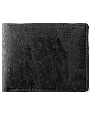 【中古】【未使用・未開封品】Corkor コルク財布 メンズ ビーガン クルエルティフリー ノンレザー カード現金用 二つ折り, ブラック, S, 二つ折り財布｜AJIMURA-SHOP