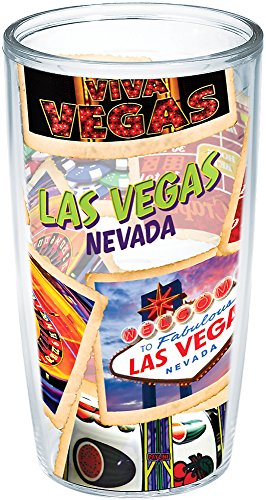 【中古】【未使用・未開封品】Tervis ラスベガス コラージュラップ 16オンス タンブラー 蓋なし クリア 12,026円