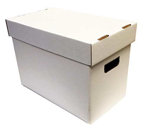 【中古】【未使用・未開封品】Max Pro Collecting Supplies マガジン段ボール収納ボックス10個セット - ホワイト グラフィックなし