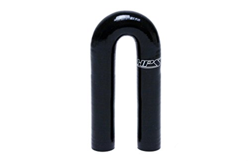 【中古】【未使用・未開封品】HPS htsec180???125-blkシリコン高温度4層補強180度曲げエルボカプラホースU、60?PSI最大圧力、1???1?/ 4?\