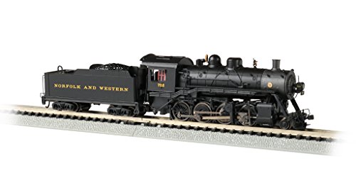 【中古】【未使用・未開封品】Bachmann Trains Baldwin 2-8-0 DCC サウンドバリュー エコナミ搭載 機関車 ノーフォーク&ウエスタン#722 Nスケール プロトタイプブラック｜AJIMURA-SHOP