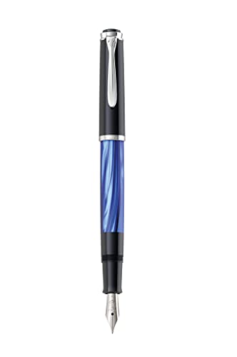 【中古】【未使用・未開封品】Pelikan Classic M205 ピストンフィル 万年筆 ブルーマーブル ペン先 中字