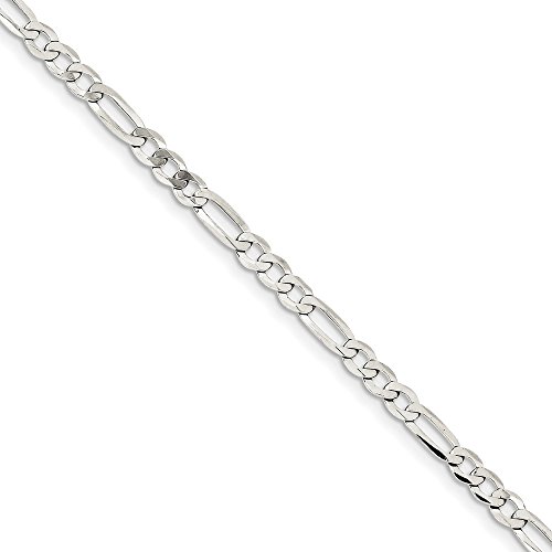 【中古】【未使用・未開封品】スターリングシルバー4.5?MM Polished Flat Figaro Chain｜AJIMURA-SHOP