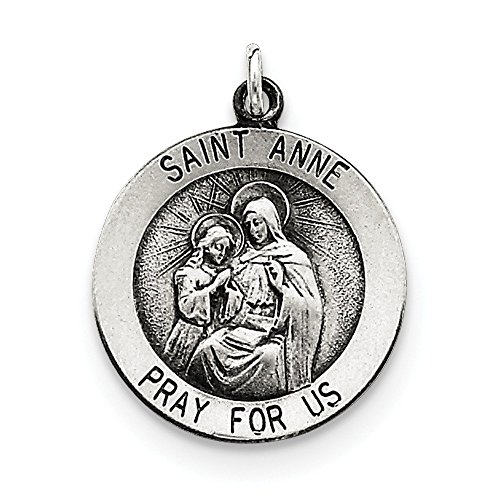 【中古】【未当て嵌める・未開封品】スターリングシルバーアンティークSaint Anne Medal
