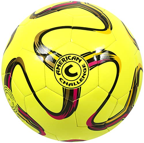 【中古】【未当て嵌める・未開封品】(Size 5, Lemon) - American Challenge Brasilia Soccer Ball