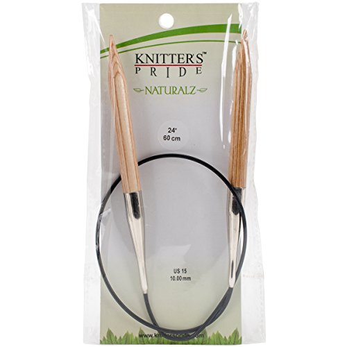 【中古】【未使用・未開封品】Knitter's Pride 230138 Naturalz 固定円形針 24インチ サイズ 15/10mm