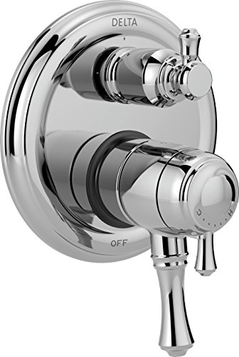 【中古】【未使用・未開封品】Delta Faucet T27897 クロム キャシディ トラディショナル モニター 17シリーズ バルブトリム 3段階設定統合切替弁付き