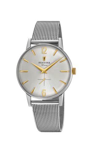【中古】【未使用・未開封品】Festina F20252/2 メンズ アナログ クラシック クオーツ 接続 腕時計 ステンレススチールストラップ