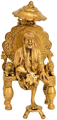 【中古】【未当て嵌める・未開封品】エキゾチックインディアei76?Sai Baba Seated on Throne