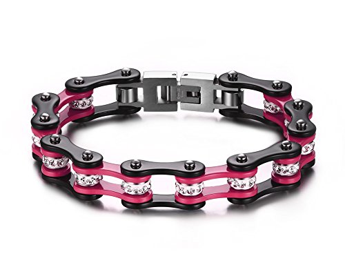 【中古】【未使用・未開封品】ブランド新しいLady 'sチタンステンレススチールブレスレットHarleyバイクチェーンデザインでシンプルなスタイルにギフトボックス