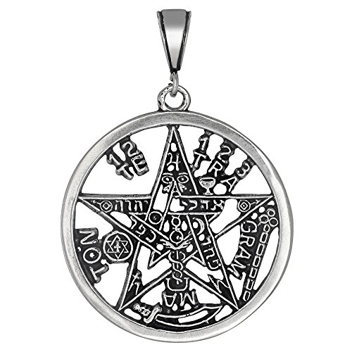 【中古】【未使用・未開封品】スターリングシルバーWiccan五角形Tetragrammatonスターペンダント58?mm XL｜AJIMURA-SHOP 34,975円