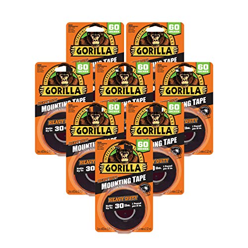 【中古】【未使用・未開封品】Gorilla取り付けテープ 頑丈 8 Pack ブラック 6055001-8 8