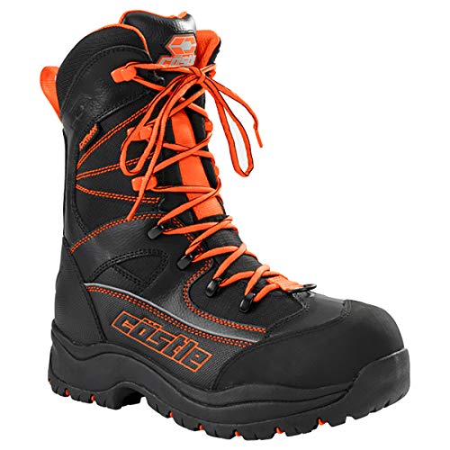 【中古】【未使用・未開封品】城X Racewear Force 2メンズスノーモービルBootオレンジ10