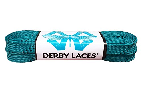 【中古】【未当てはめる・未開封品】Derby Laces ティール96in 蝋涙滑るスピード競技 ローラーダービー フィールドホッケー アイススケート靴 ブーツ用