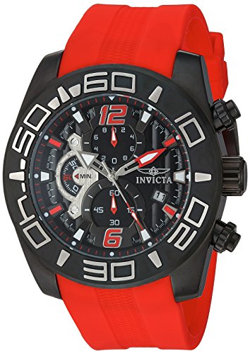 【中古】【未当て嵌める・未開封品】Invicta Men \u0027s \u0027 Pro Diver \u0027 Quartzステンレス鋼スチール写真and Silicone Casual Watch , Color :赤いこと( Model : 22810?)