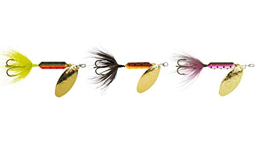 【中古】【未使用・未開封品】Yakima Bait Rooster Tail3パック、ブラウンTrout/Firetiger/レインボー, 1?/ 6th