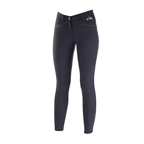 【中古】【未当てはめる・未開封品】(38, Dark Navy) - B Vertigo Olivia Women\u0027s Silicone Full Seat Breeches
