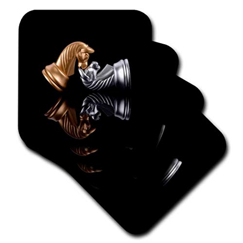 【中古】【未使用・未開封品】Sven Herkenrathチェス???Game playチェス???コースター set-of-4-Soft cst_252086_1