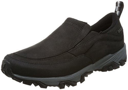 【中古】【未当て嵌める・未開封品】Merrell メンズ Coldpack Ice+ Moc 雨合羽スノーブーツ US 大きさ: 9.5 色つや: 黒いこと