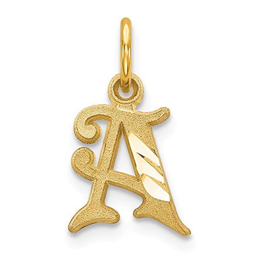 【中古】【未使用・未開封品】Jewels By Lux 14K イエローゴールド イニシャル A チャーム