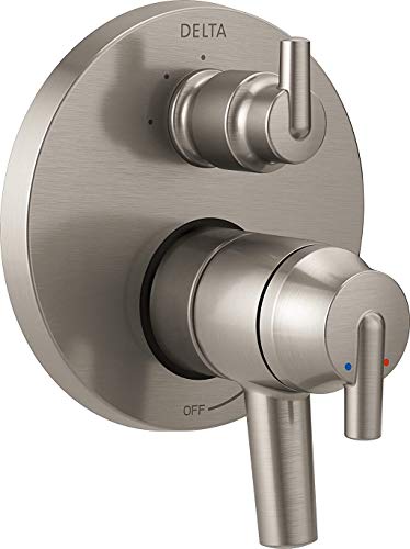 【中古】【未使用・未開封品】DELTA FAUCET T27859-SS ステンレススチール Trinsic コンテンポラリー モニター 17シリーズ バルブトリム 3段階設定 統合切替弁付き