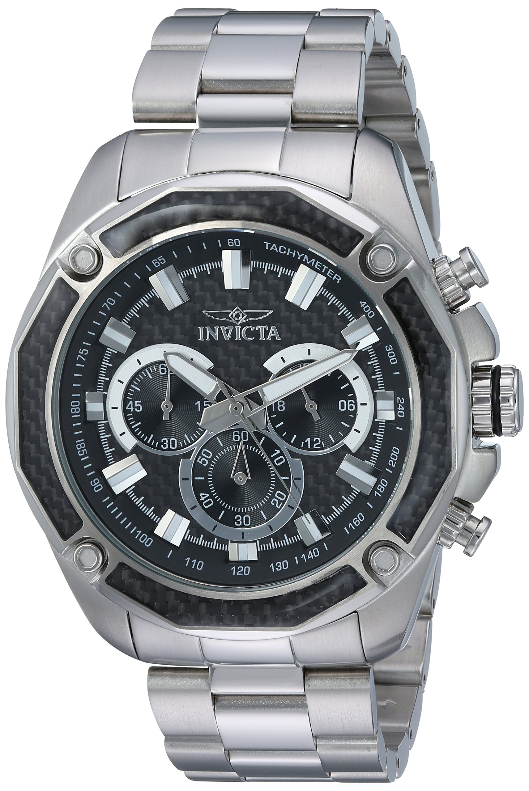 【中古】【未当て嵌める・未開封品】Invicta Men \u0027s \u0027 Aviator \u0027 Quartzステンレス鋼スチール写真Casual Watch , Color : silver-toned (模範例: 22803?)