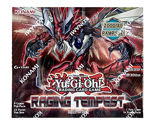 【中古】【未使用・未開封品】遊戯王 レイジングテンペスト ブースター ディスプレイ ボックス