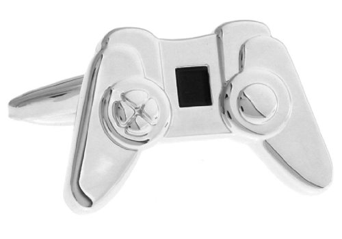 【中古】【未使用・未開封品】MRCUFF ペアカフスボタン コンピュータービデオゲームのコントローラー 贈呈用ギフトボックスと磨き布つき