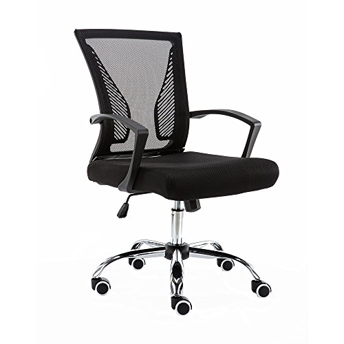 【中古】【未使用・未開封品】Modern Home Zuna ミッドバック オフィスチェア ブラック/ブラック