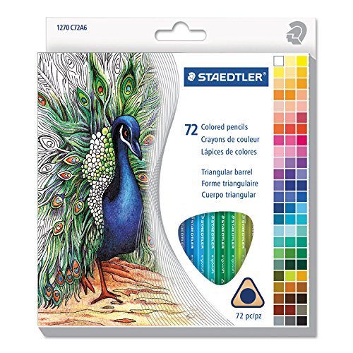 【中古】【未使用・未開封品】Staedtler 1270C72A6 2.9 mm Hardness No.3 Triangular Barrel Colored Pencil Set - 72 Assorted Colors 13,582円