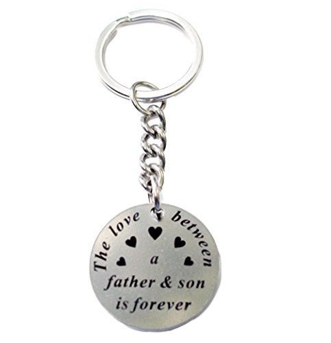 【中古】【未当て嵌める・未開封品】The Love Between a Father \u0026 Son is Forever 祝する手がかりチェーン店 ステンレス鋼スチール写真 引きつける