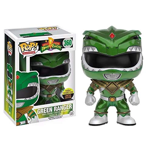 【中古】【未使用・未開封品】Funko - Figurine Power Rangers - Green Ranger Metallic NYCC 2016 Pop 10 cm - 0889698114714