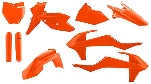 【中古】【未使用・未開封品】Acerbis フルプラスチックキット (16+オレンジ) 17-18 KTM 250SX用