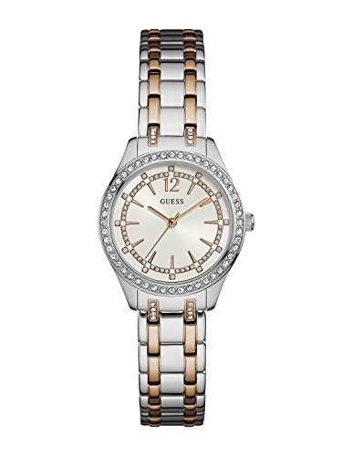 【中古】【未使用・未開封品】Guess ゲス Crystal Accent Guess シルバー レディース アナログ ビジネス クォーツ 海外出荷 W0830L1|AJIMURA-SHOP