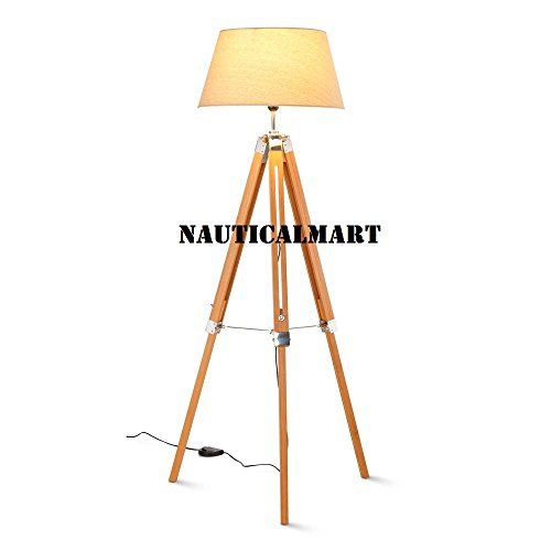 【中古】【未当てはめる・未開封品】NAUTICALMARTクローム大成三脚フロアランプスタンドfor Living Room