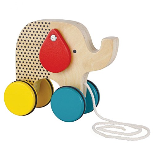 【中古】【未使用・未開封品】Jumping Jumbo Elephant木のプルおもちゃプチコラージュ